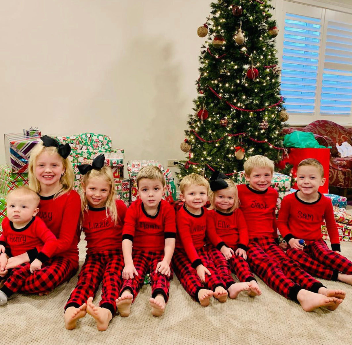 Monogrammed Buffalo Check Pajamas