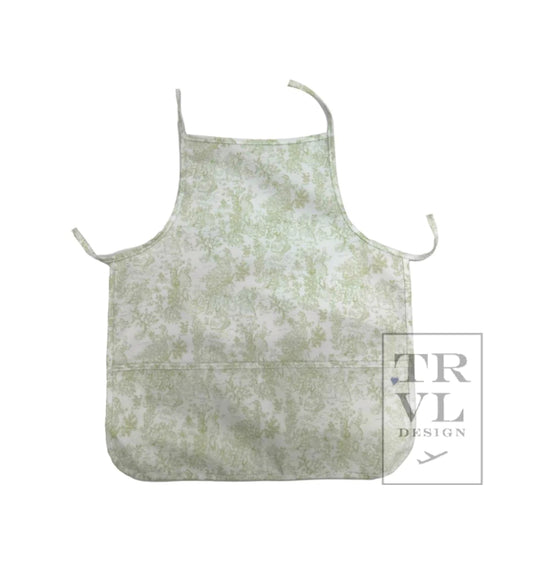 Bunny Toile Green Apron by TRVL Design