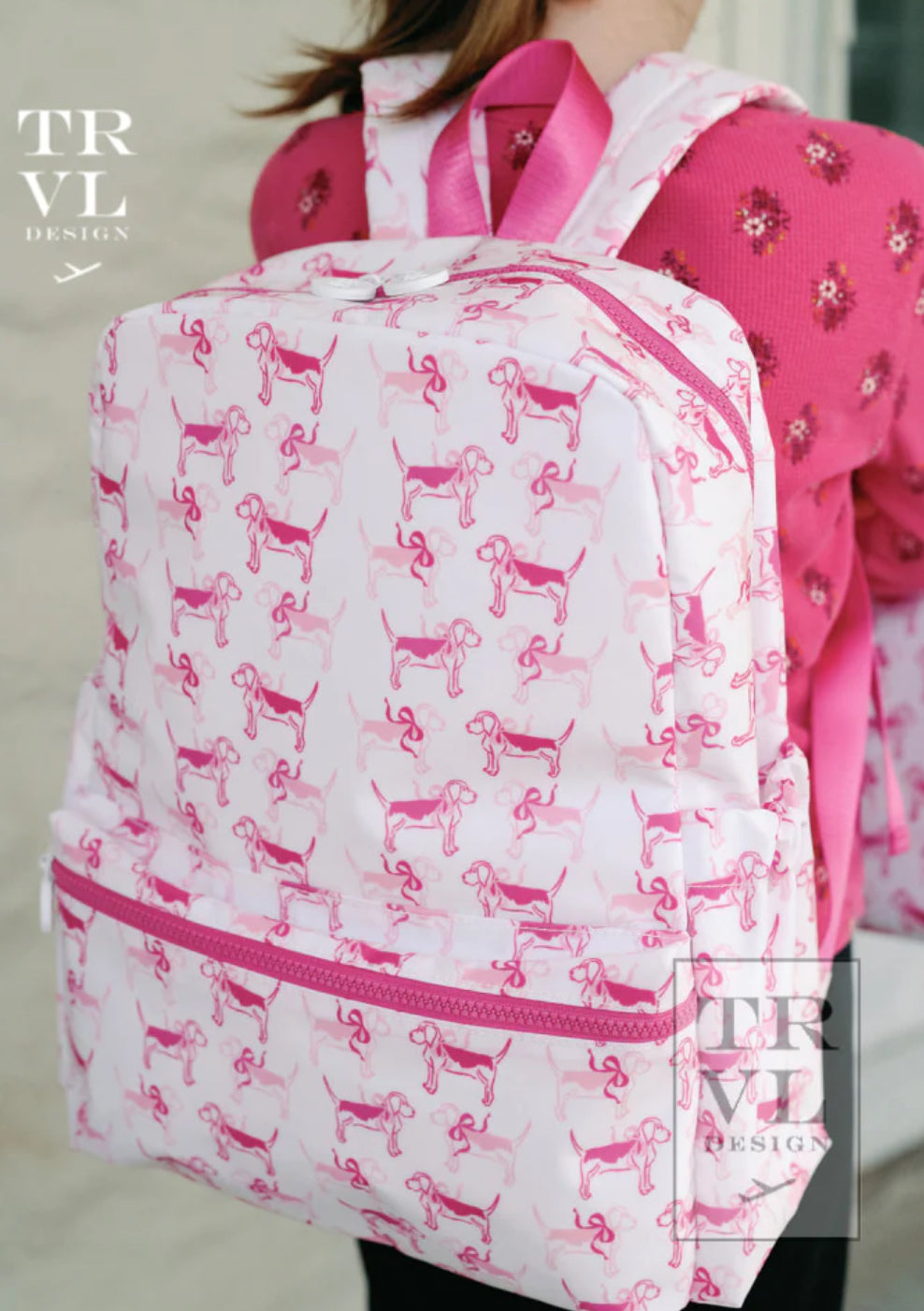 TRVL Design Puppy Love Pink Backpack