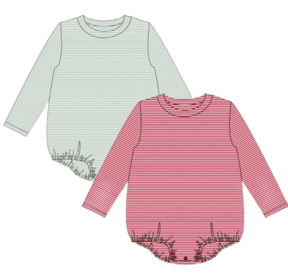 Pre-order Long Sleeve Monogrammed Onesie