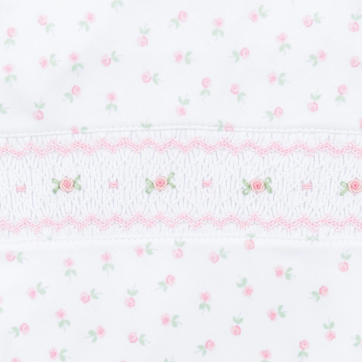 Rosebud Smocked Footie