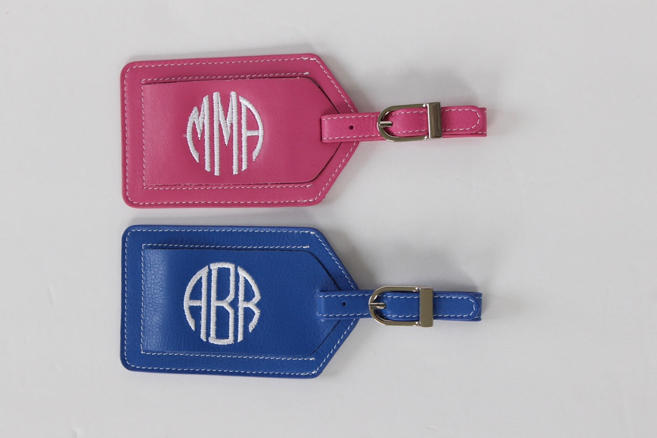 Personalized Leather Luggage Tag