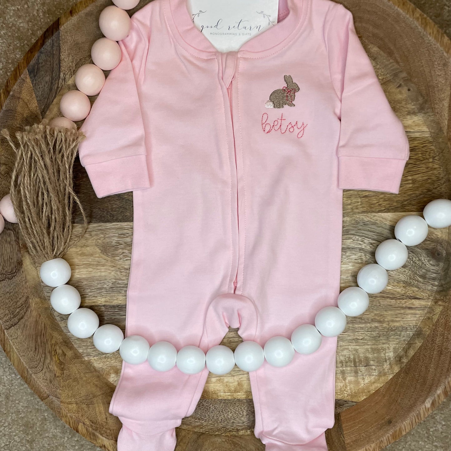 Personalized Bunny Footie
