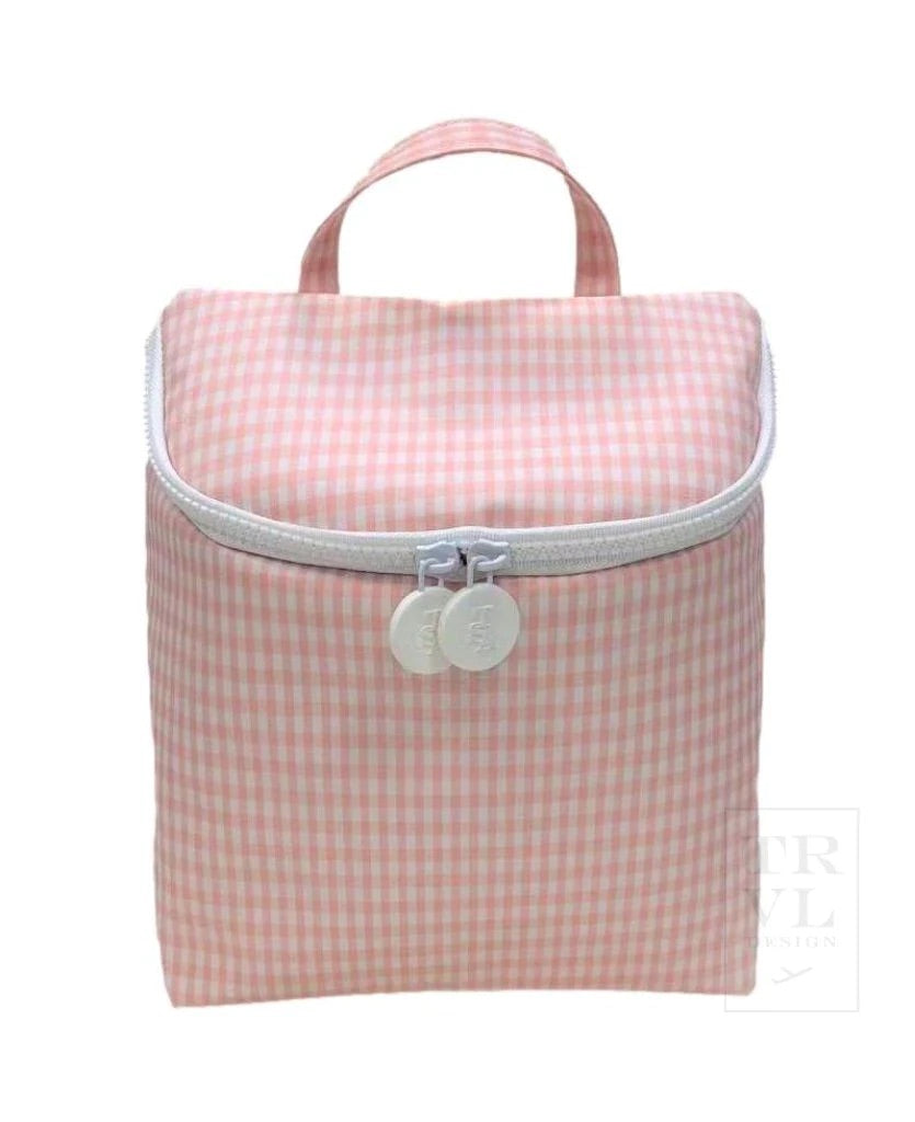 TRVL Design Gingham Taffy Take Away Insulated Lunch Bag