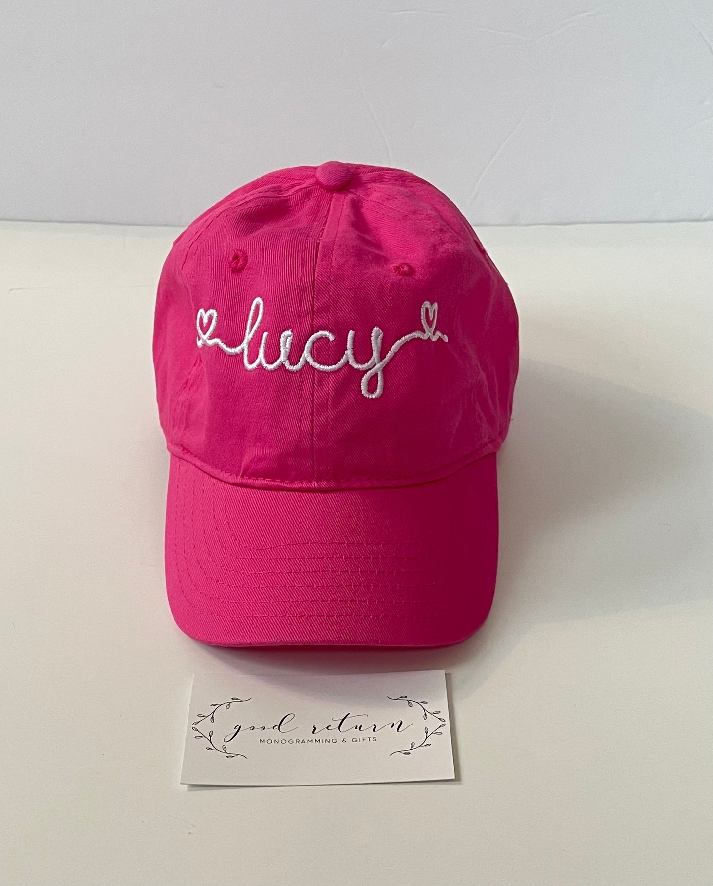 Kid’s Monogrammed Baseball Cap