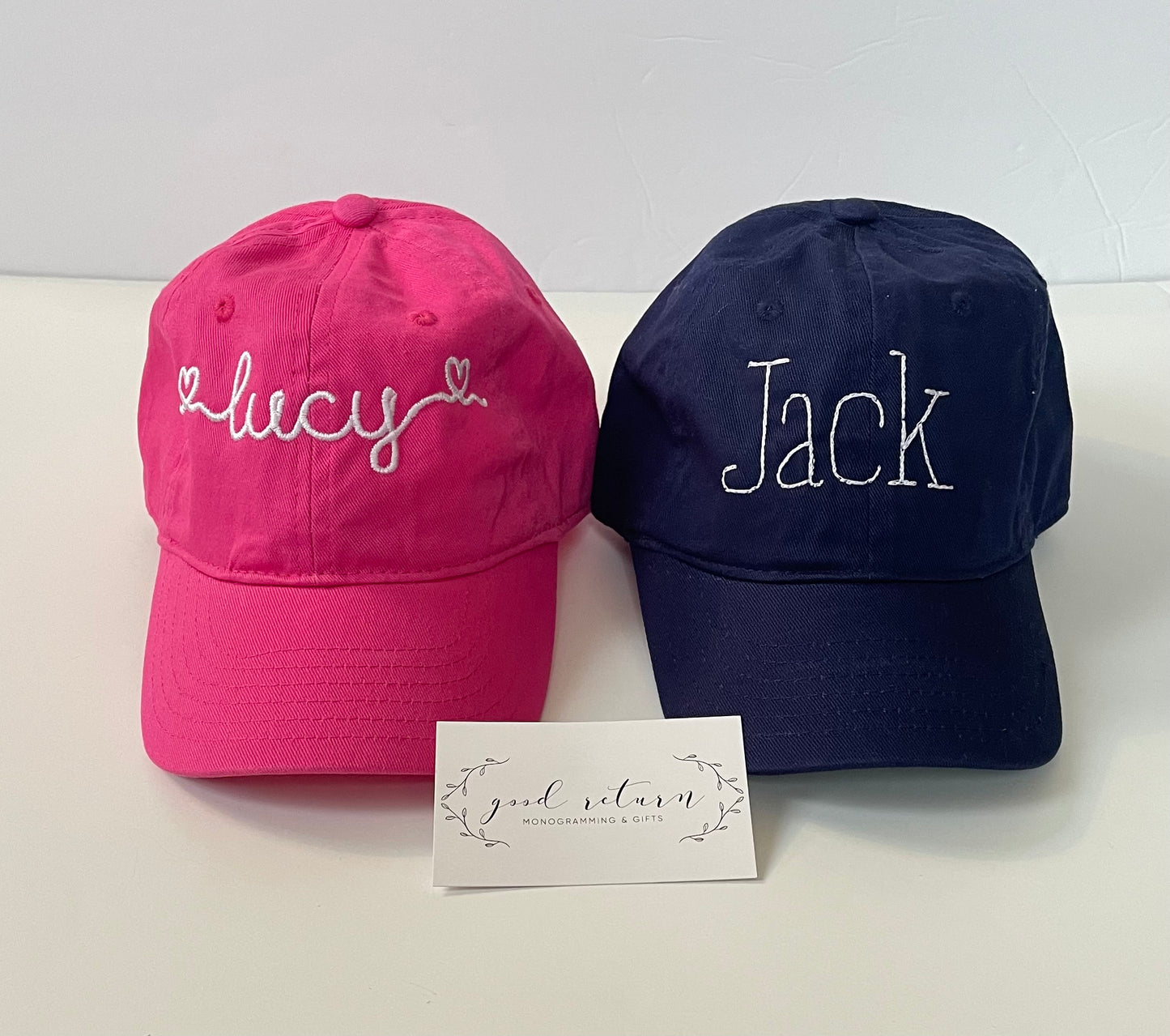 Kid’s Monogrammed Baseball Cap