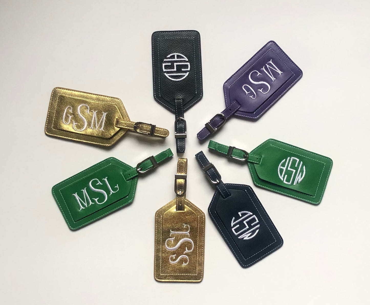 Personalized Leather Luggage Tag