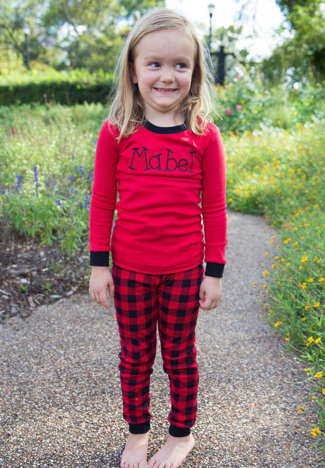 Monogrammed Buffalo Check Pajamas