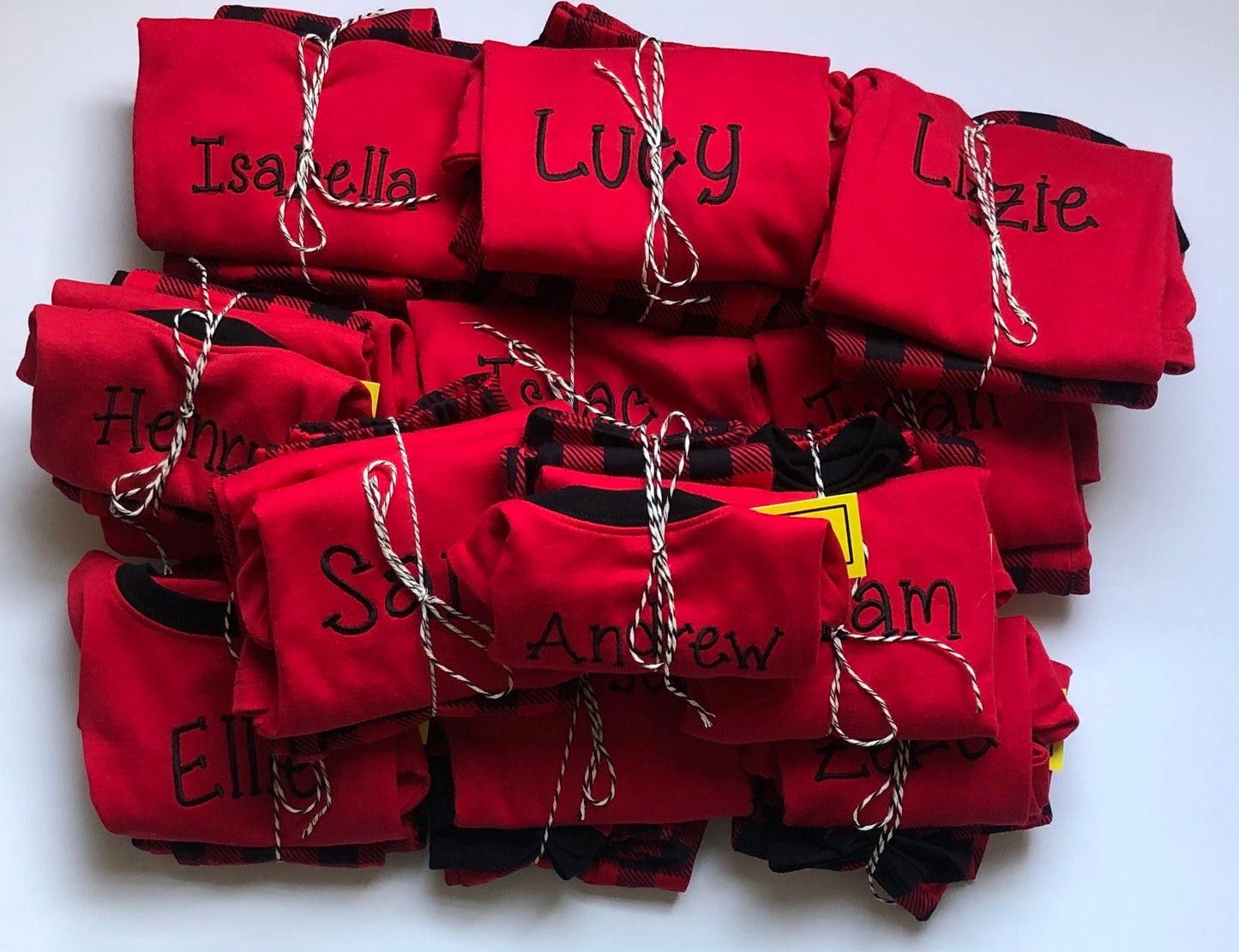 Monogrammed Buffalo Check Pajamas