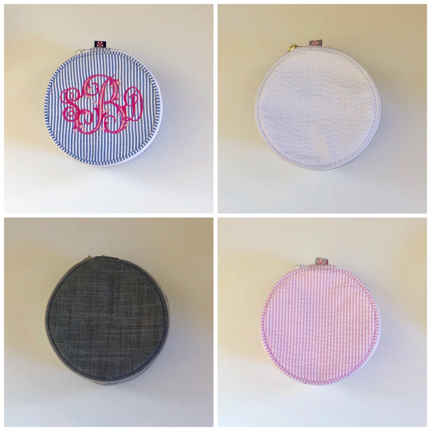 Monogrammed 6” Jewelry Pouch