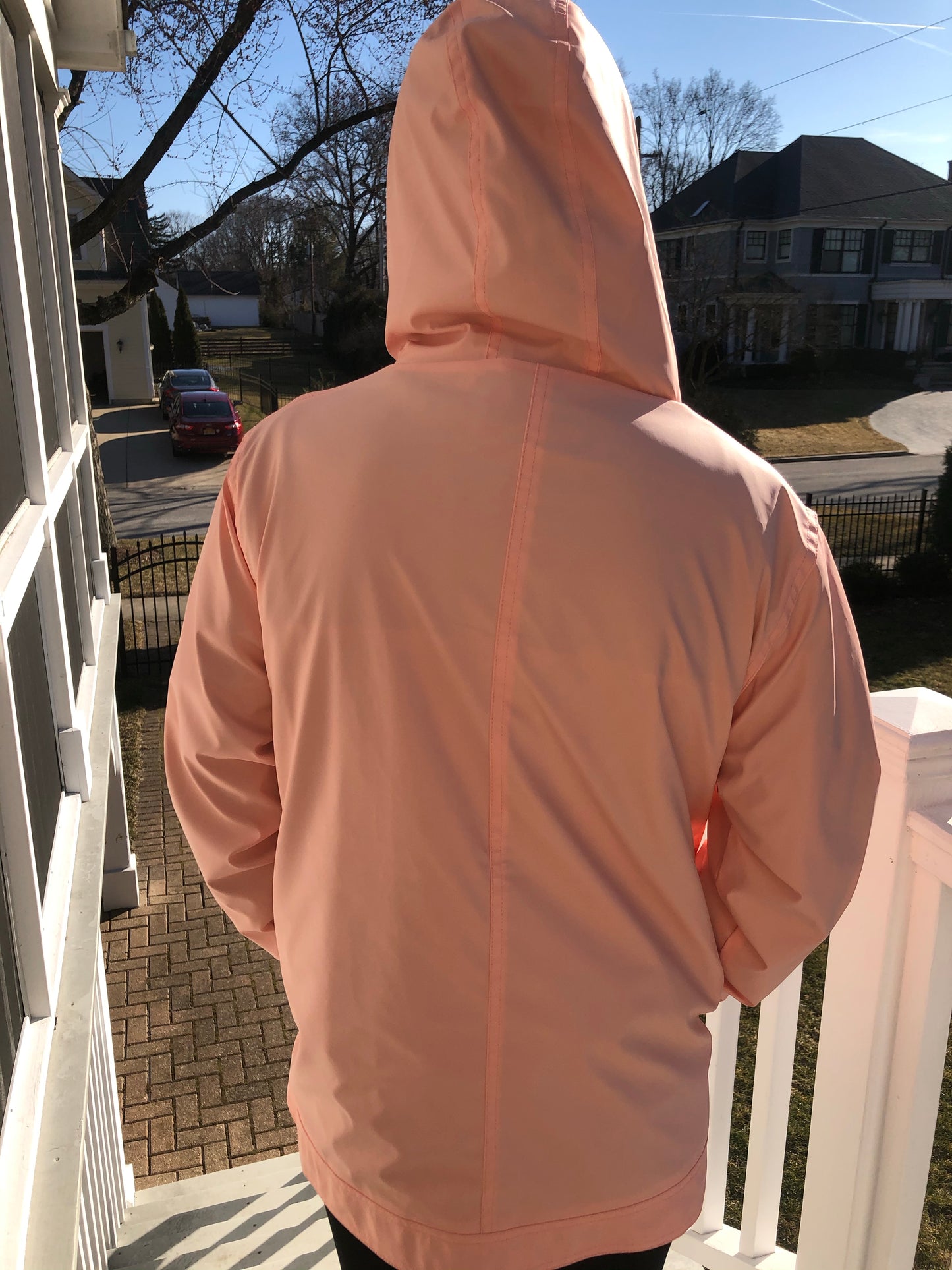 Monogrammed Pink Raincoat