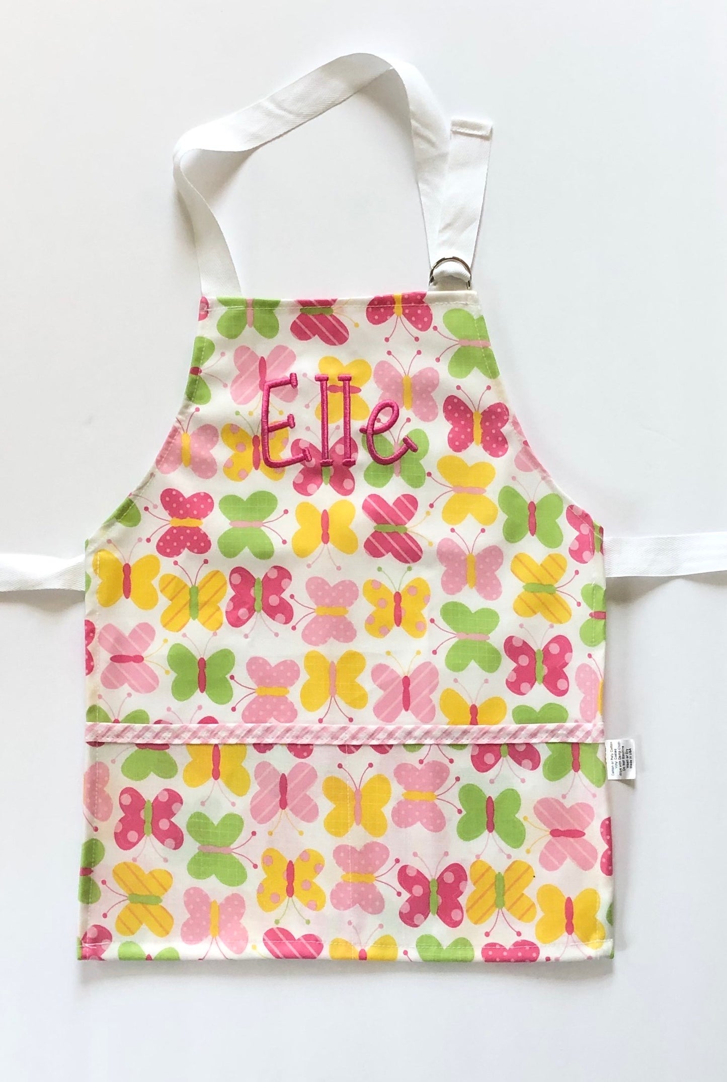 3 Martha's Laminated Butterfly Art Smock