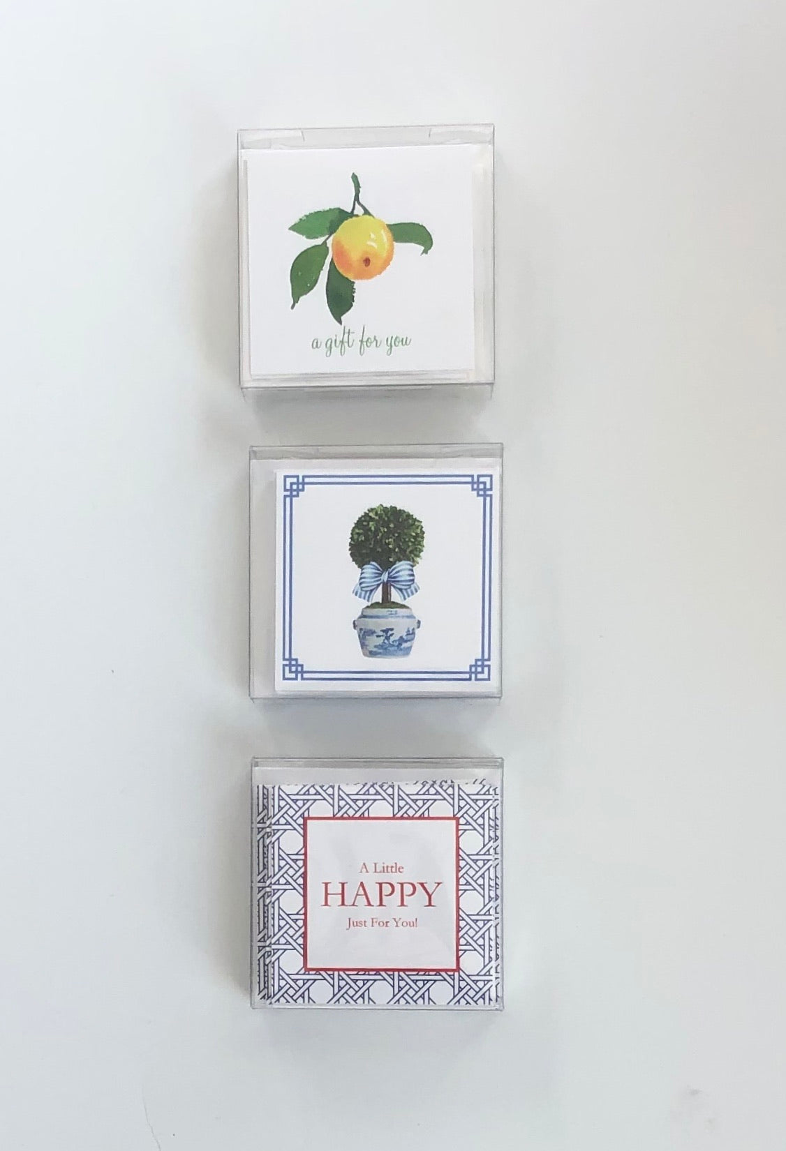Lemon Spray Gift Enclosure Cards