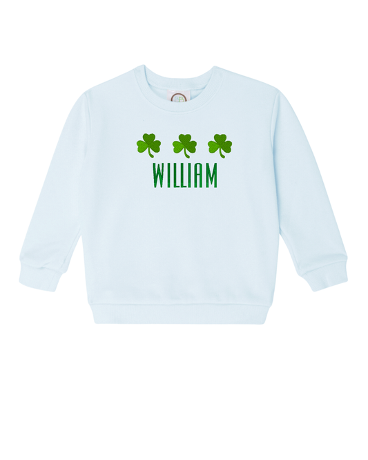 Shamrock Sweatshirt in Blue