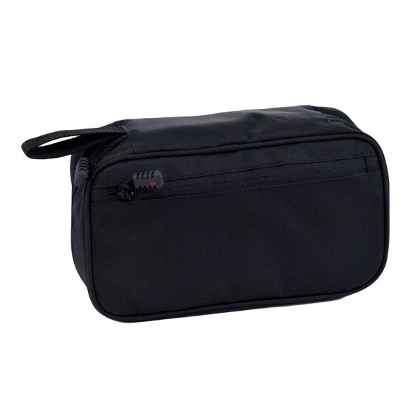 Concho Hanging Toiletry Bag in Black