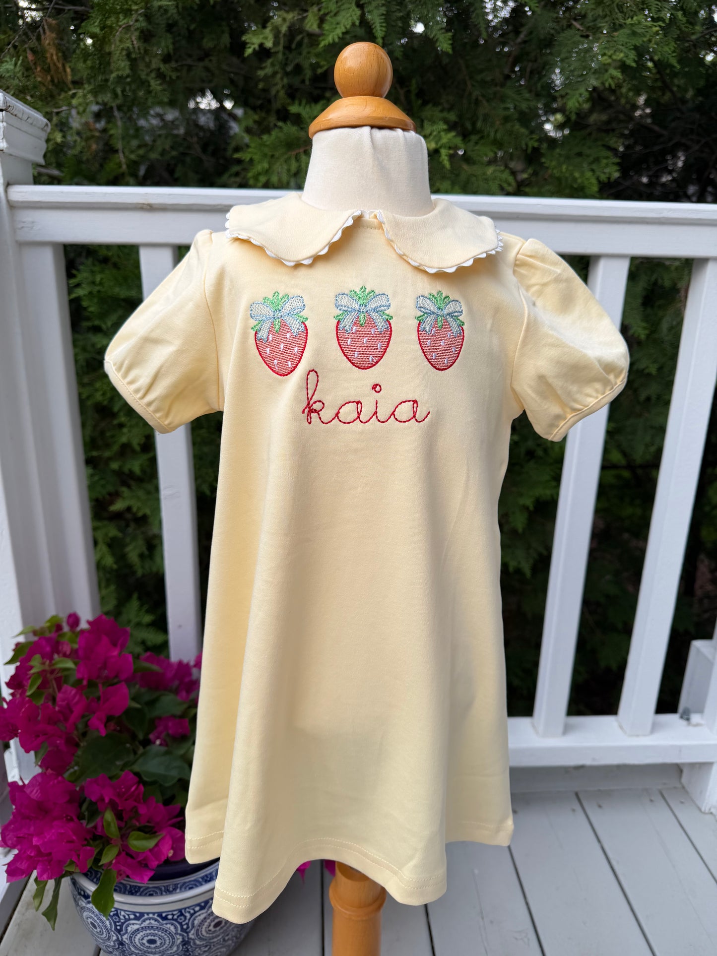 Strawberry Dress and Bubble