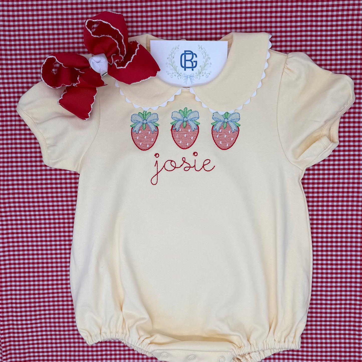 Strawberry Dress and Bubble