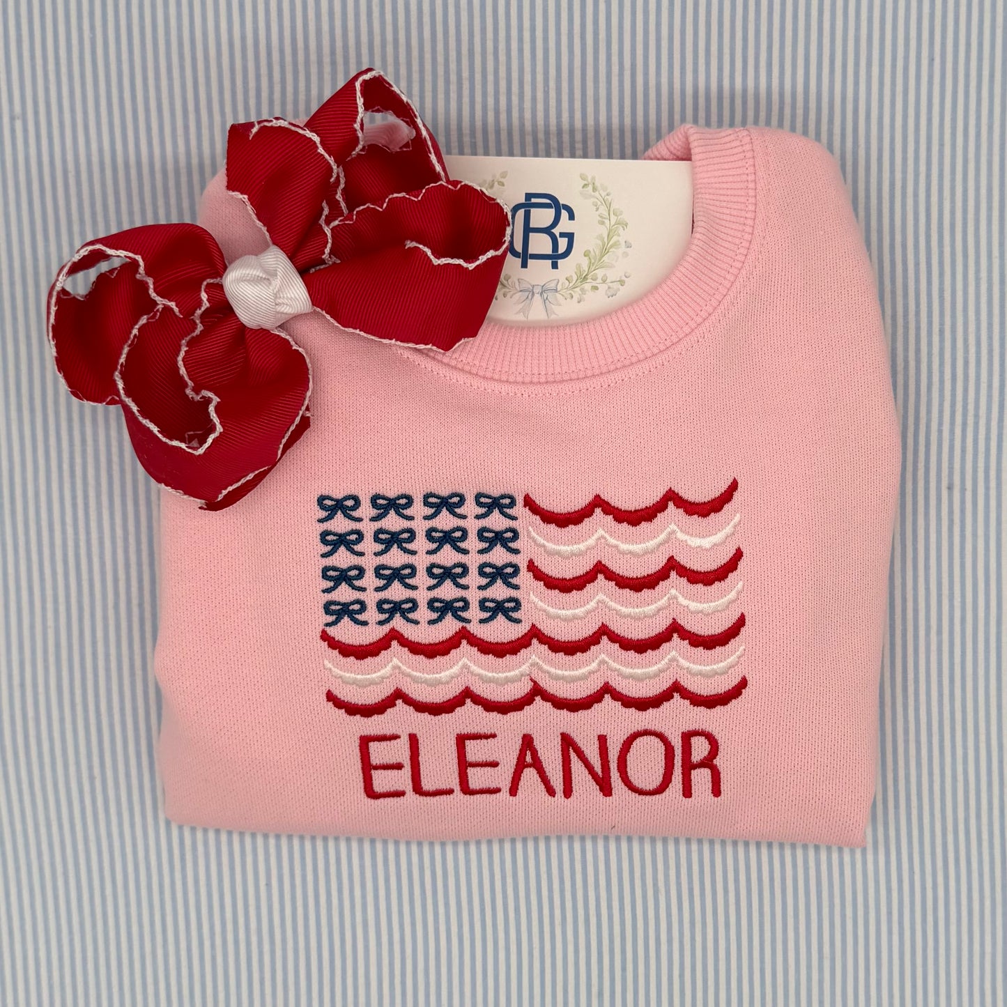 Monogrammed Personalized Liberty of London Applique Sweatshirt