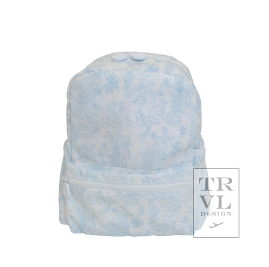TRVL Design Bunny Toile Mini Backer Backpack