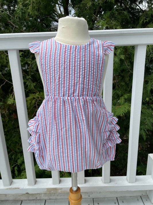 Patriotic Ruffle Sunsuit