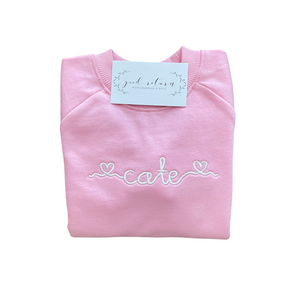 Organic Cotton Sweatshirt in Pink