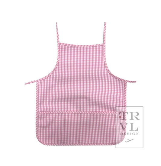 Pink Gingham Apron by TRVL Design