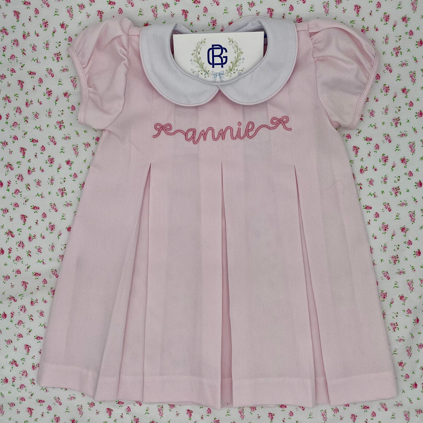 The Pleat Dress in Ballet Pink