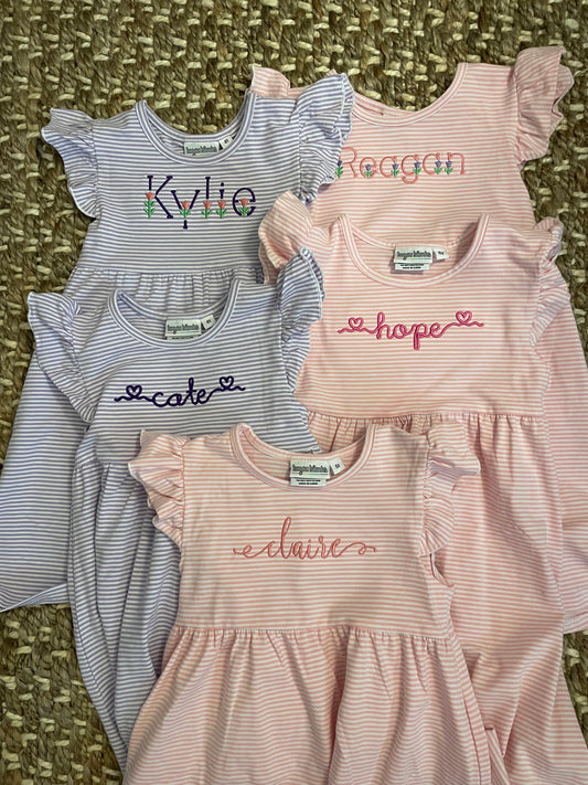 Personalized Summer Ruffle Dress