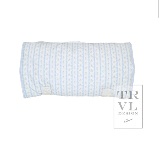 TRVL Design Rest Up Nap Mat Ribbon Floral Blue