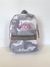 Load image into Gallery viewer, Snow Camo Seersucker Small Backpack