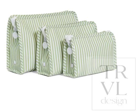 TRVL Design Green Pimlico Stripe Roadie Bags