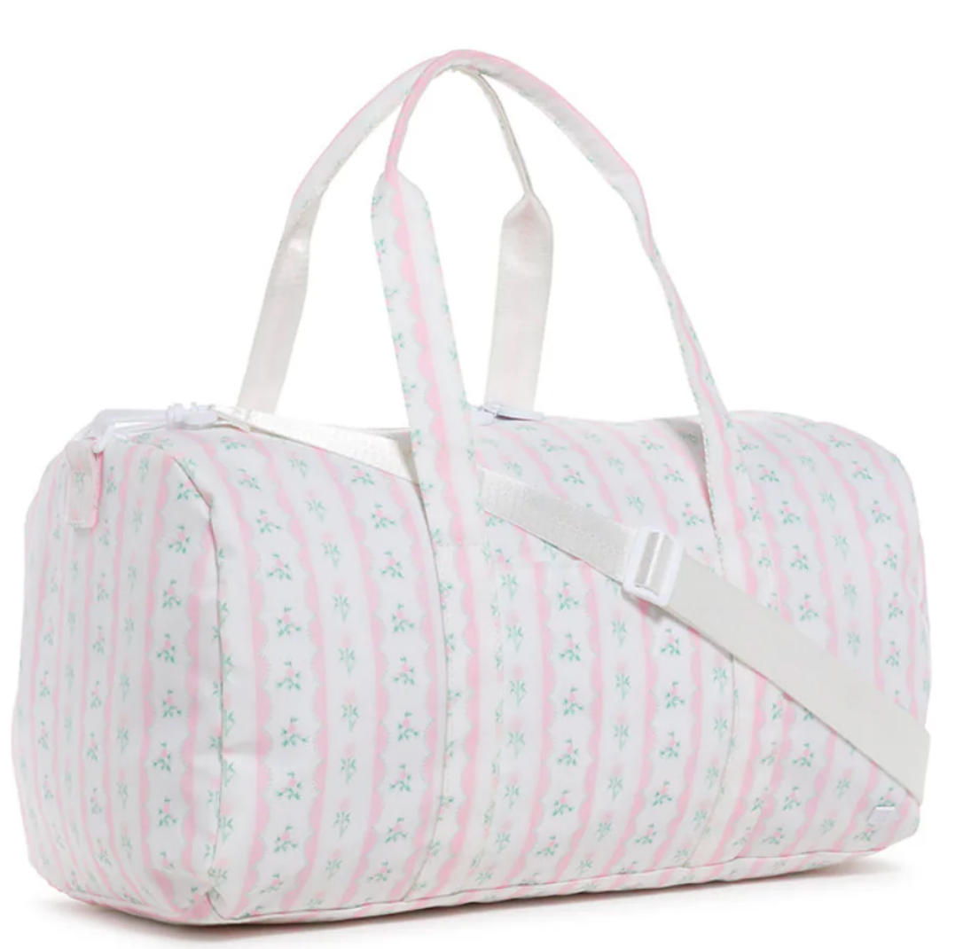 TRVL Design Ribbon Floral Weekender in Pink