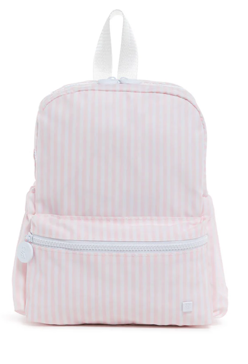 Pink Pimlico Stripe Backpack by TRVL Design