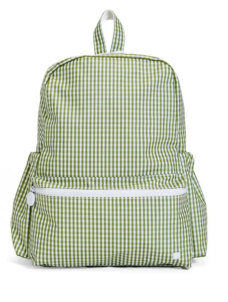 Gingham Moss TRVL Design Backpack