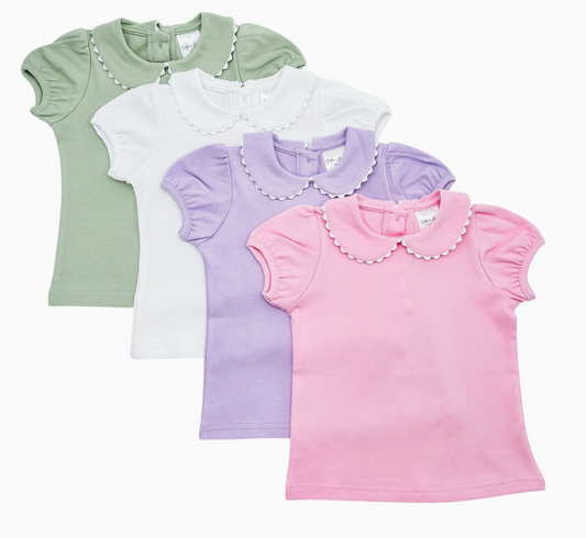 Monogrammed Peter Pan Collared Shirt