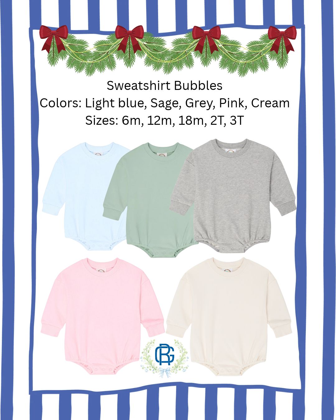 Christmas Sweatshirts and Bubbles