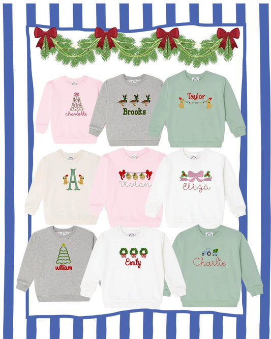 Christmas Sweatshirts and Bubbles