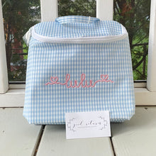 Load image into Gallery viewer, TRVL Design Gingham Mist Take Away Insulated Lunch bag