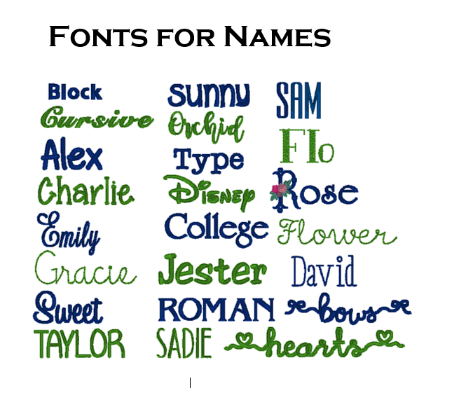 Generic Font Names Fonts for Names – Good Return