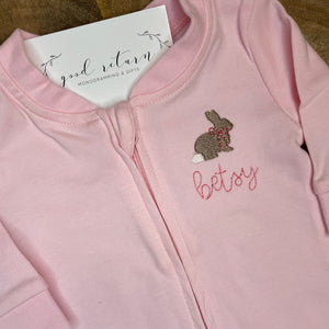 Personalized Bunny Footie