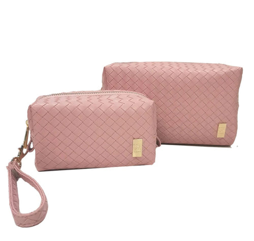 LUXE Duo Dome bag set in Pink Sand