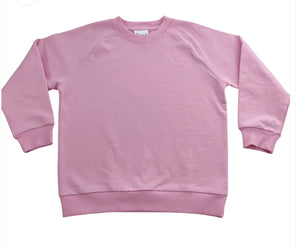 Organic Cotton Sweatshirt in Pink
