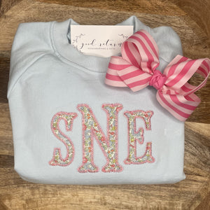 Organic Cotton Sweatshirt in Powder Blue