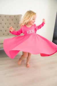 Twirl Dress in Pink