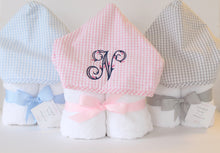 Load image into Gallery viewer, 3 Martha&#39;s Big Kid Pink Gingham Towel