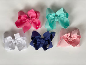 Large Double Knot Grossgrain 4.5" Bow