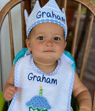 Load image into Gallery viewer, Birthday Bib and Crown
