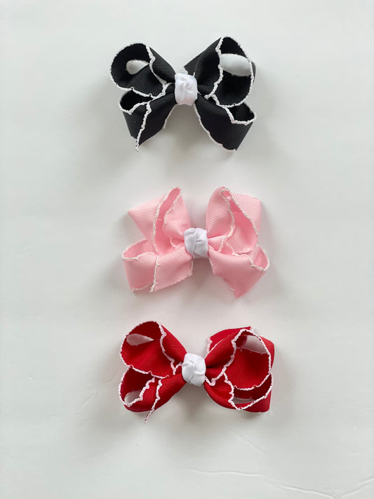 Small Crochet Edge Bow
